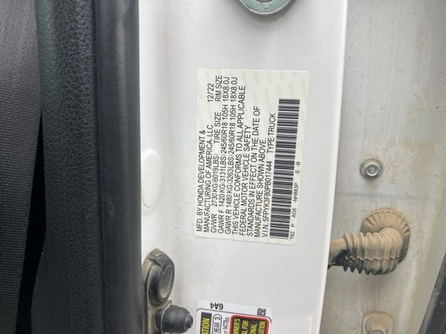 2023 Honda Ridgeline Black Edition