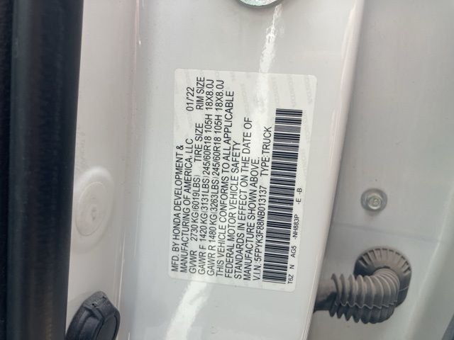 2022 Honda Ridgeline Black Edition